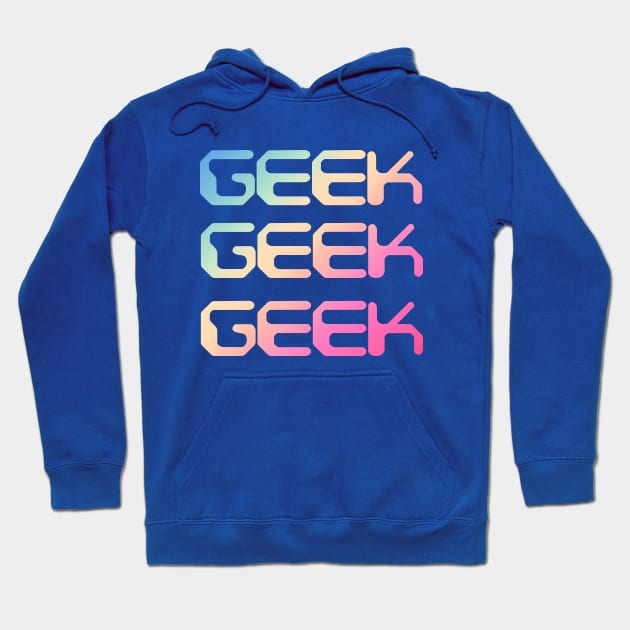 Retro Geeks 80s style Hoodie by Scar